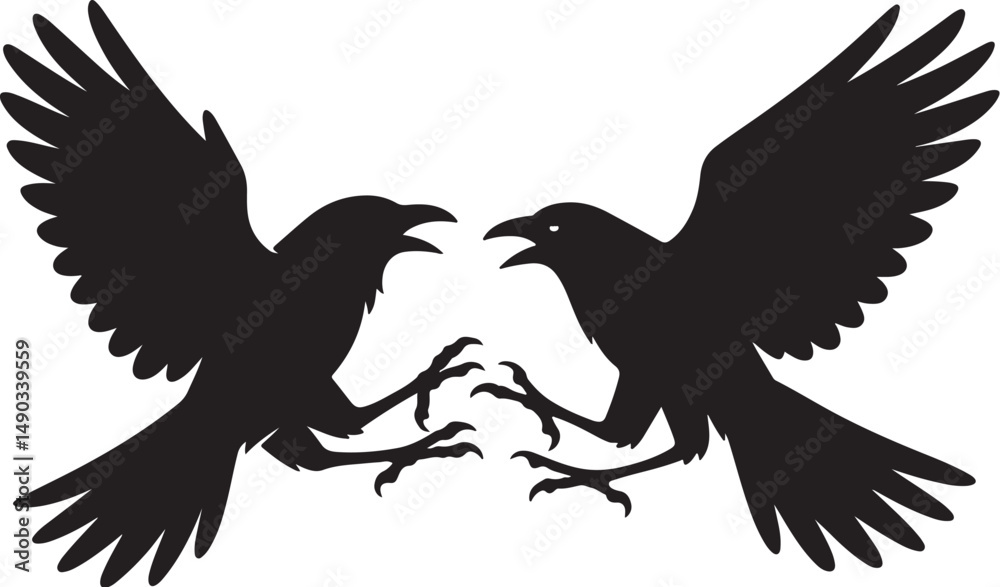 Obraz premium duel bird