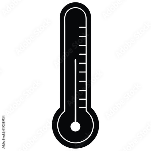 a classic thermometer with a clear scale for measurement