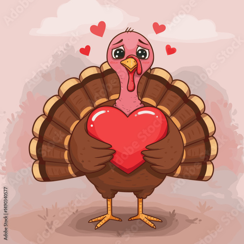 Cute and colorful leaves with expressive faces highlight the joyful spirit of Thanksgiving.
