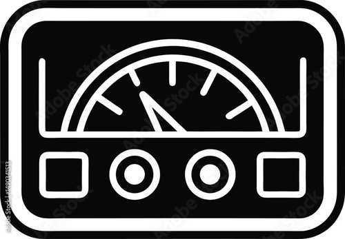 Dashboard Icon Outline Vector Illustration