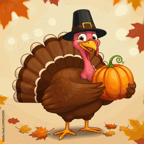Graphics designed for Thanksgiving cards, social media posts, and festive decorations.