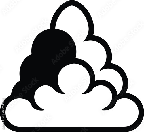 Fog Icon Outline Vector Illustration