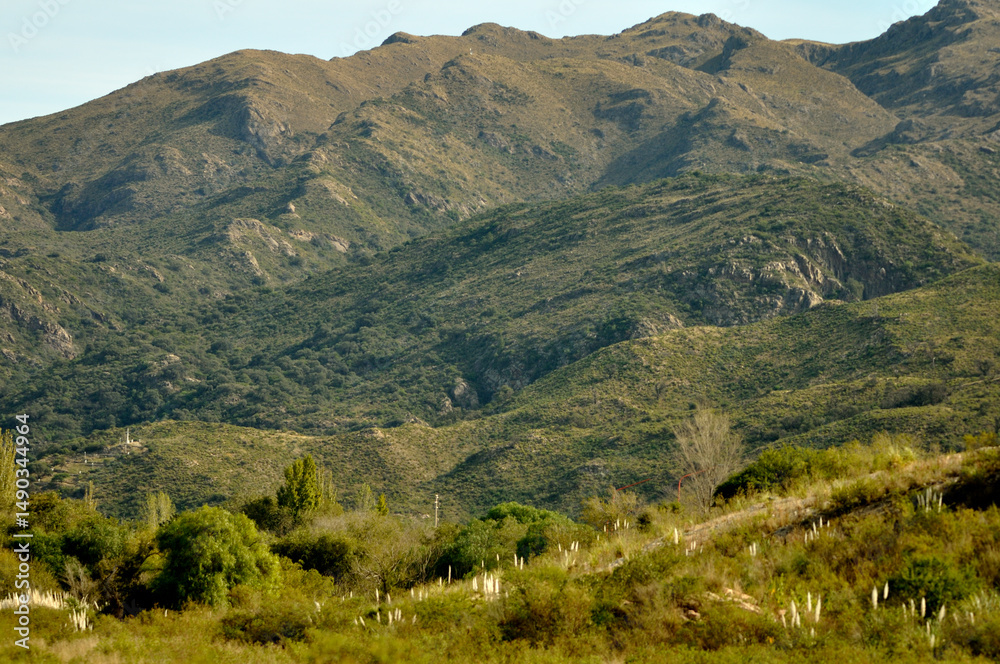 Naklejka premium Paisaje típico de san luis