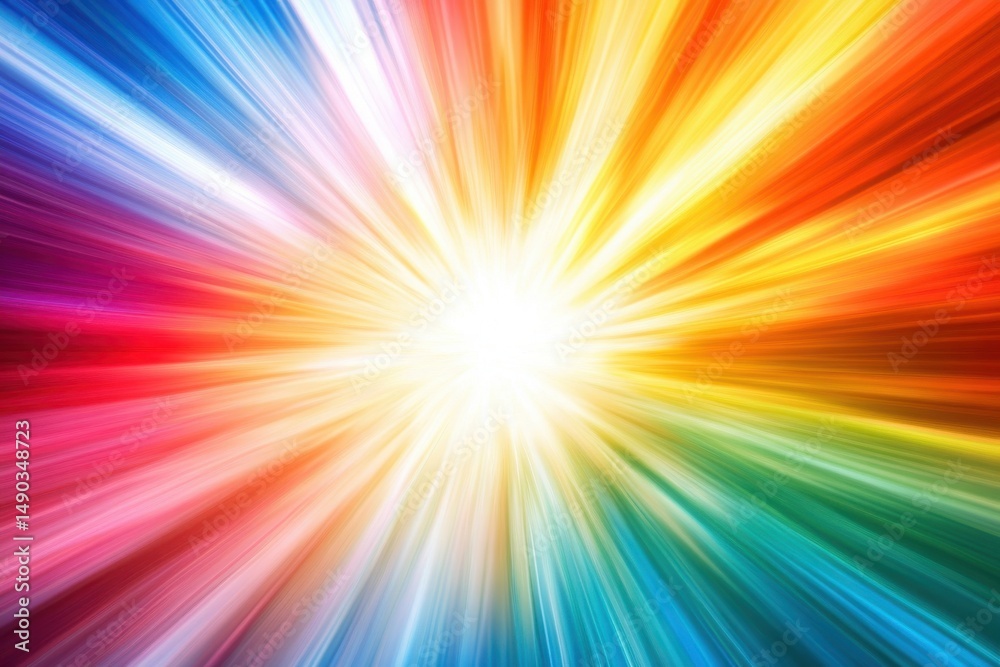 Abstract colorful burst of light rays background Abstract colorful burst of light rays background