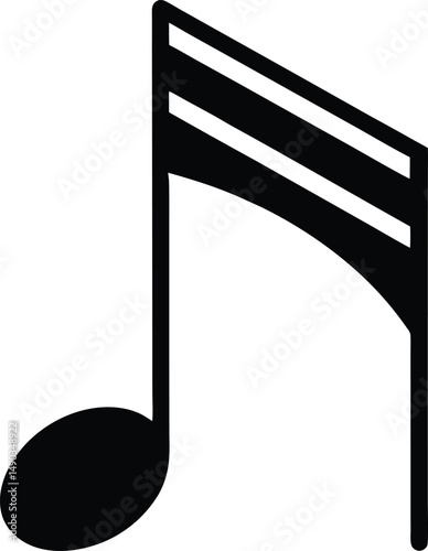 Note Icon Outline Vector Illustration