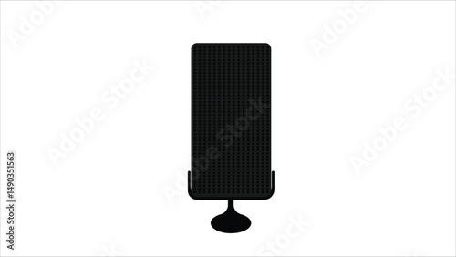 portable radio isolated on white