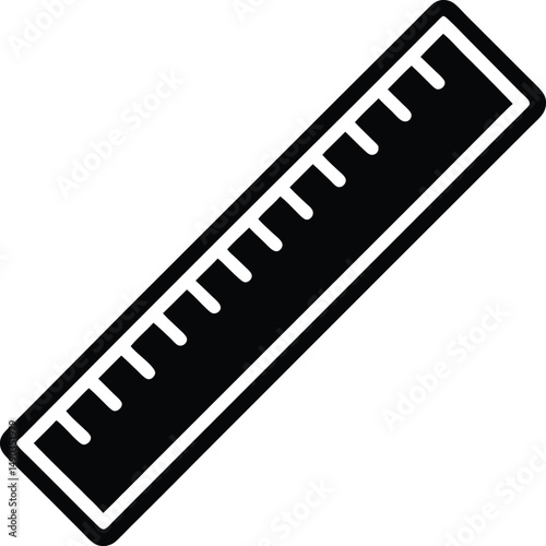 Ruler Icon Outline Vector Illustration