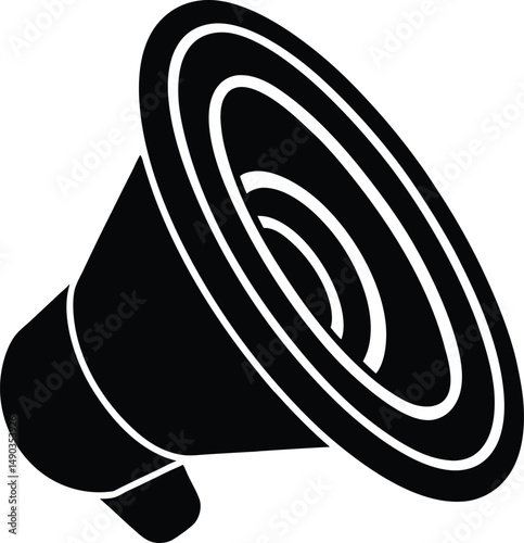 speaker icon outline vector illustration