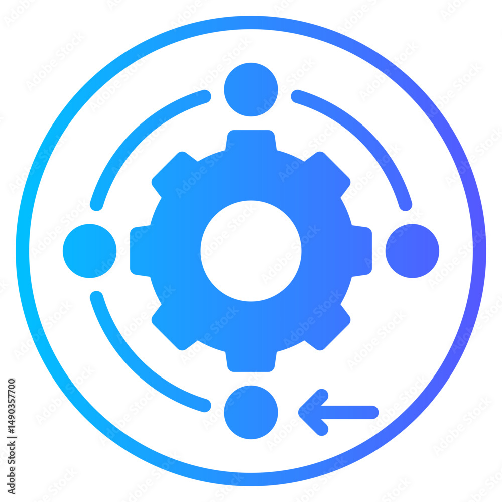 workflow gradient icon workflow gradient icon