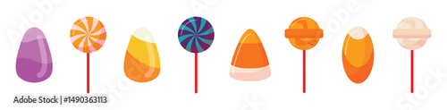 Color sweets candy icon. Candy vector design collection. Candy icon symbol. Vector illustration eps 10