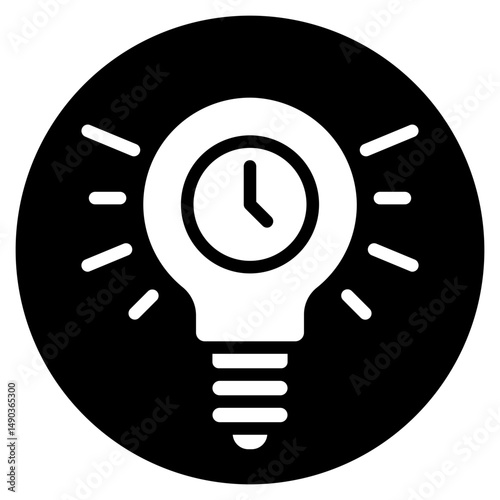 lightbulb glyph icon