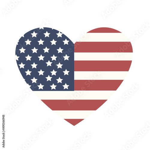 USA flag in style vector