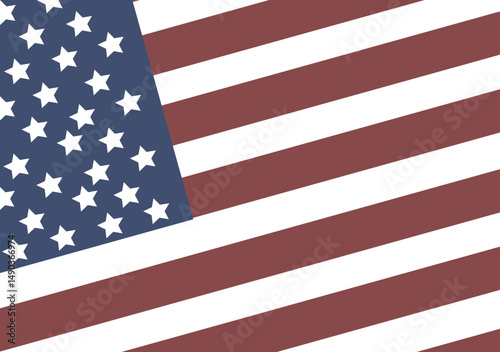 USA flag in style vector