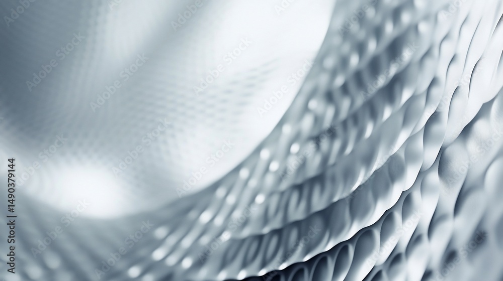 Naklejka premium Abstract silver texture with wave pattern creating a smooth and dynamic gradient