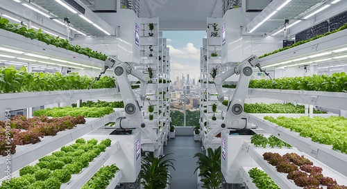 Automated vertical farm technology