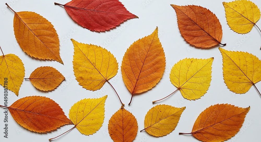 Obraz premium Autumn leaves pattern