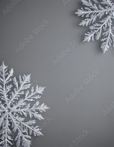 Delicate snowflake border, ideal for festive decorations ,  card,  art,  crystal