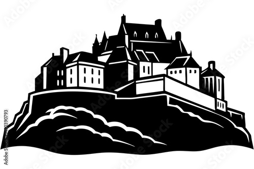 Edinburgh Castle Historic Vector