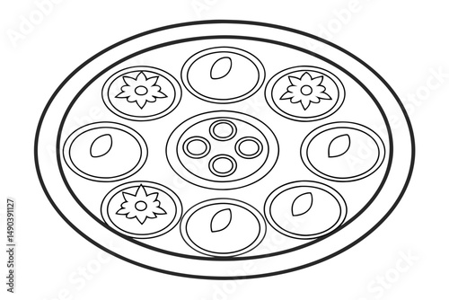 Ceremonial Plate Vector Art