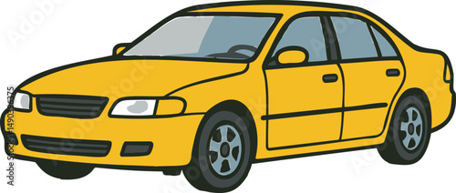 자동차, 노란색, 스포츠카, 모델, 운전, 노란색 자동차, car, 차량, yellow, 교통, 벡터, 택시, 드라이브, 여행, 밀다, 완구, 속도, 길거리