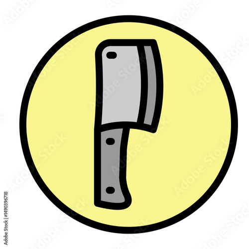 Cleaver Vector Filled Icon Design