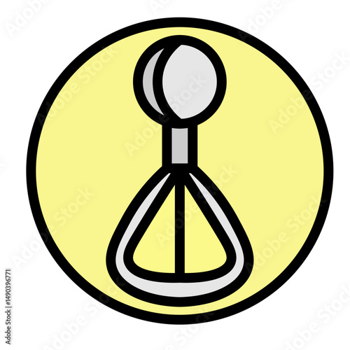 Ice Cream Scoop Vector Filled Icon Design