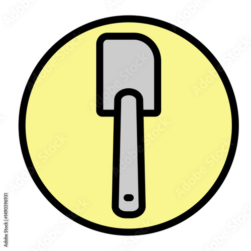 Silicone Spoon Vector Filled Icon Design