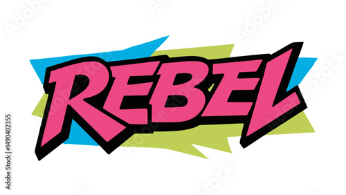 Rebel Graffiti Style Vector