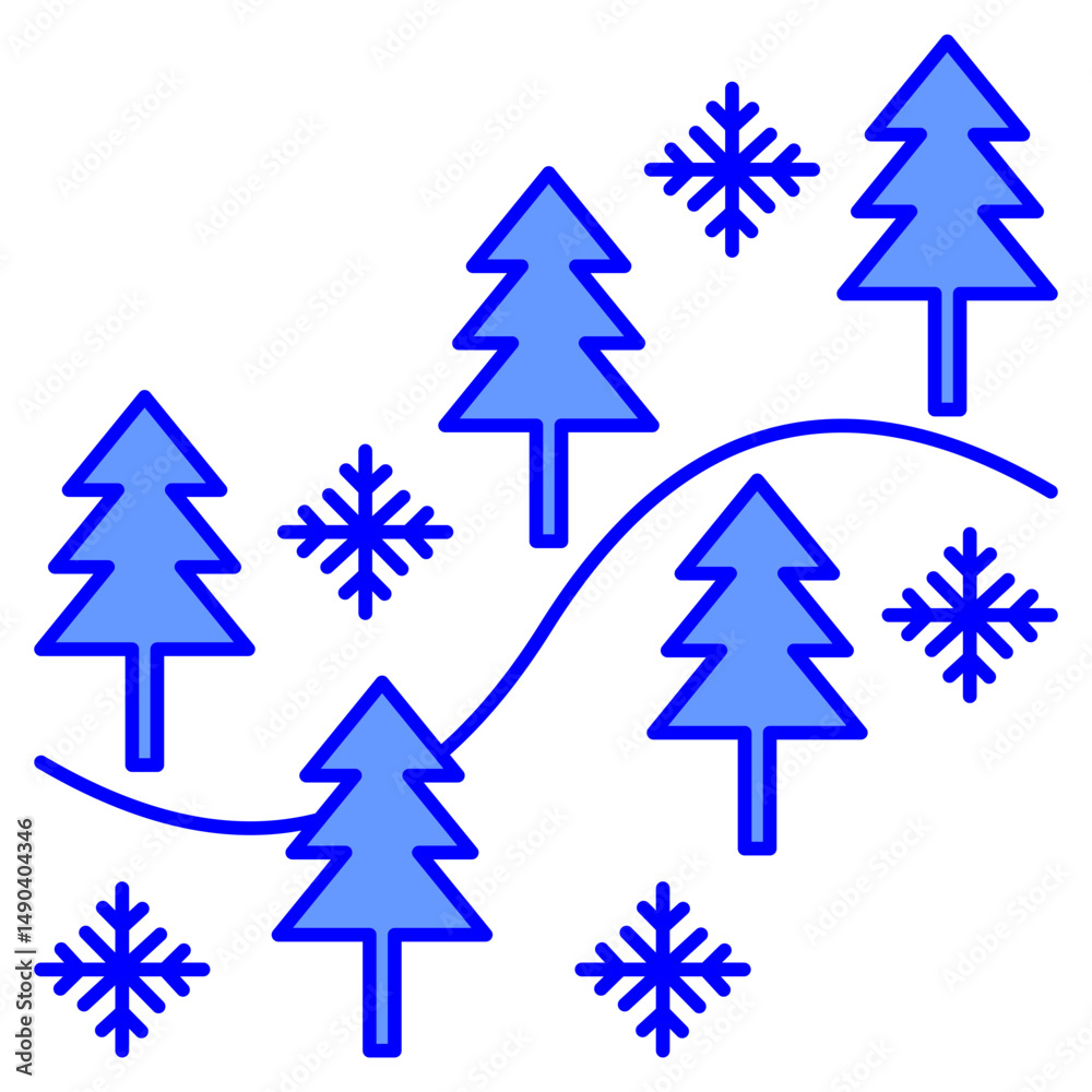 Fototapeta premium frozen forests