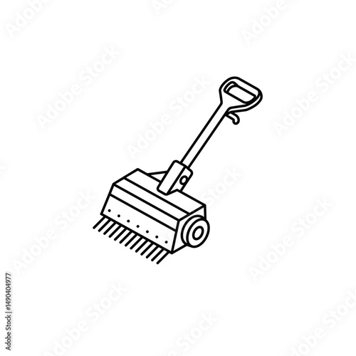Gardening tool for soil cultivation in minimalist design  