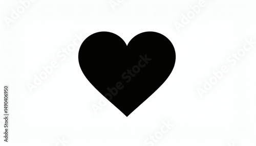 Heart Icon Design Element – Love Symbol Logo Illustration for Romantic and Branding Use
