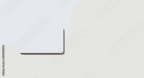 Minimalistic abstract design element in soft gray tones  