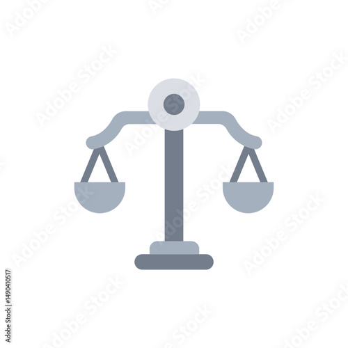 Equilibrium Illustration: Symbolic Balance Representation on Transparent Backdrop
