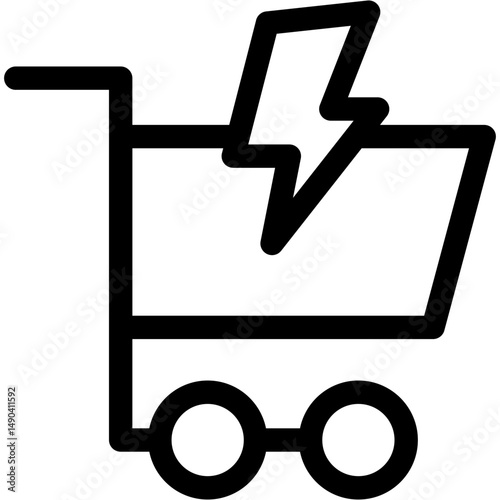 Supply Shock Icon Vector Symbol Design Illustration
