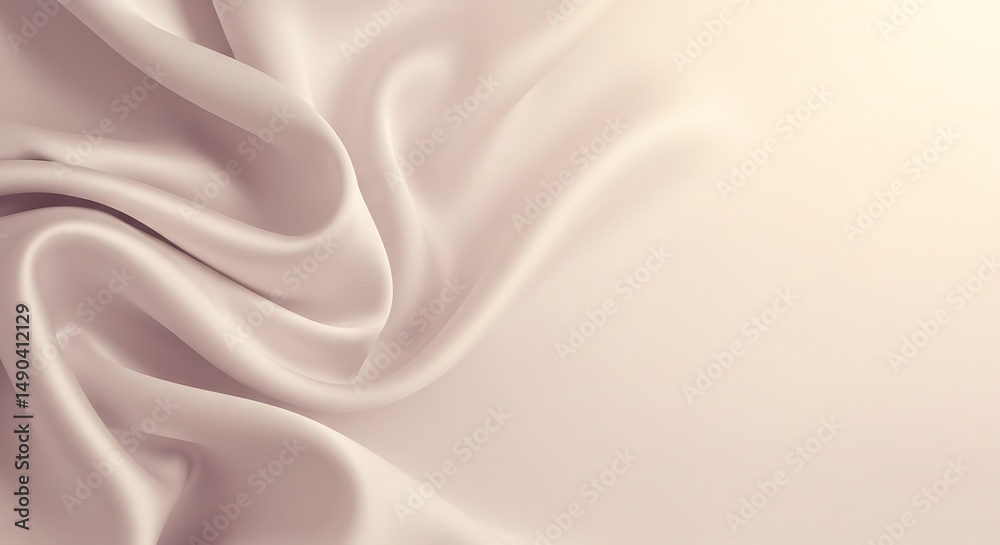 Obraz premium Beige fabric texture background