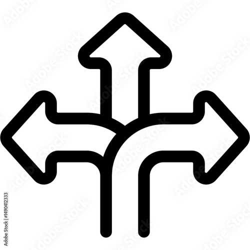 Decision Making Icon Vector Symbol Design Illustration