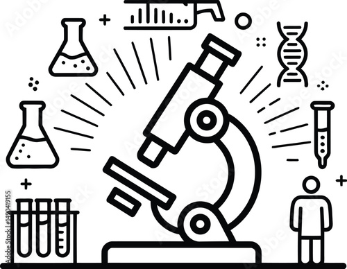 Science Research Concept Illustration