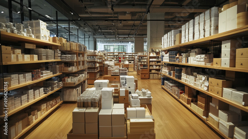 Interior layout of Mujiâ€™s Pavilion Mall store in Kuala Lumpur, featuring minimalist Japanese home goods