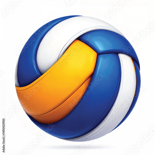 volleyball isolated on white background