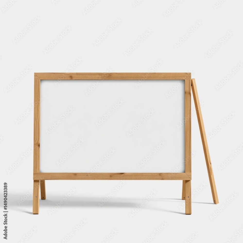 Blank wooden foldable sidewalk sign signboard mockup or mock up template isolated on transparent background including clipping path billboard blank mockup display empty poster advertising Blank wooden foldable sidewalk sign signboard mockup or mock up template isolated on transparent background including clipping path billboard blank mockup display empty poster advertising