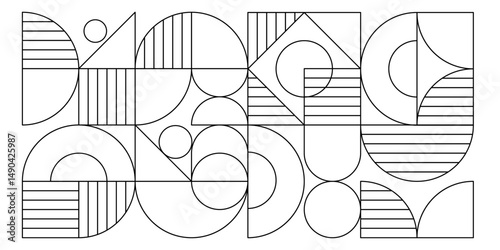 Line geometry shape with clear background. Vector abstract background.