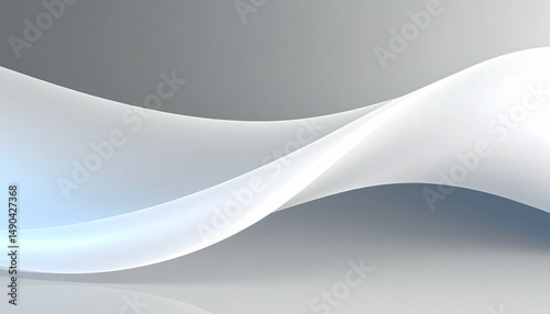 Abstract Liquid Wavy Shapes Futuristic Banner Glowing Digital Waves Background