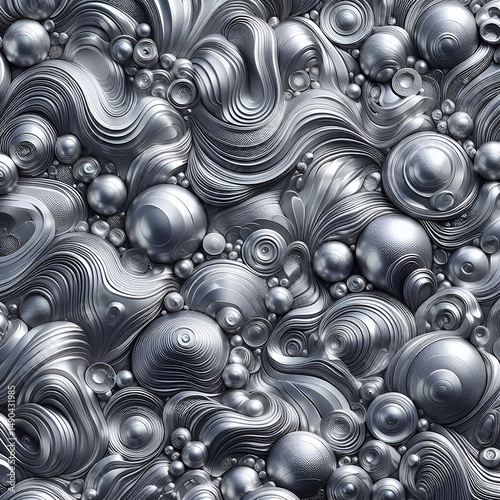 Seamless silver stone texture for visual design