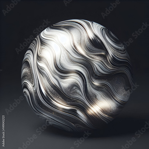 Silver marble overlay for photo editing and mockups