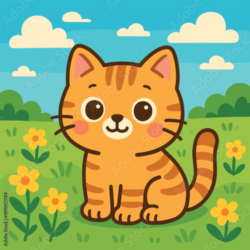 cat in nature