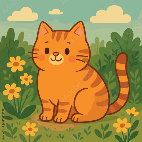 cat in nature
