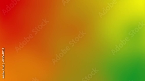Abstract gradient background with flickering yellow, orange, red, green colors