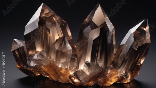 smoky quartz crystal