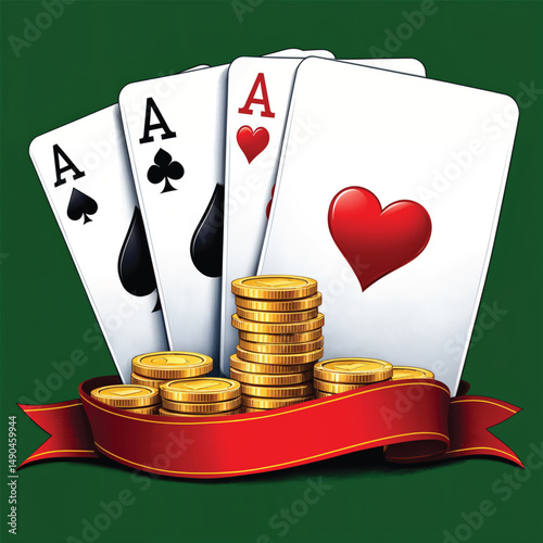 playing cards and chips