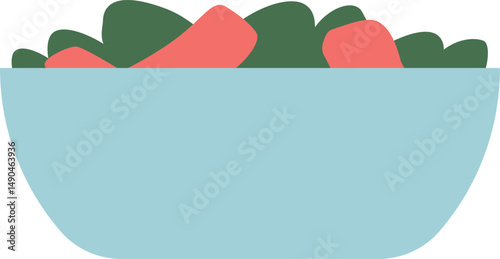 Restaurant dish bowl with food